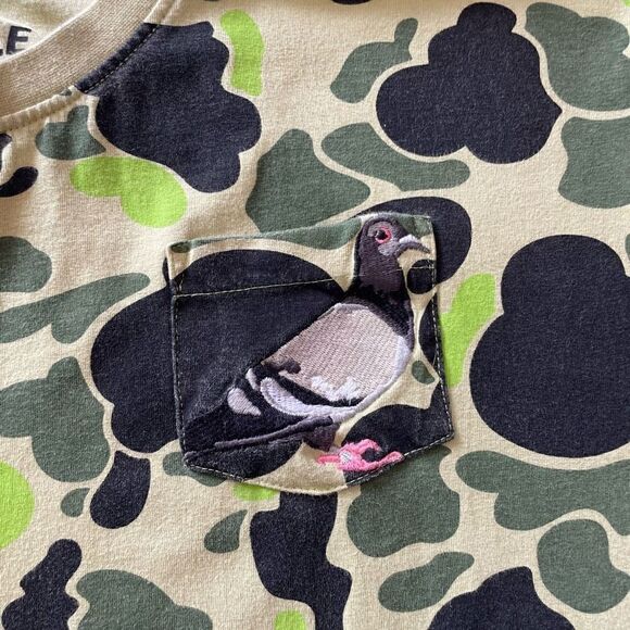 Staple Thread Beast Camo Pigeon Collab Men Pocket Tee Short Sleeve Size XL - Picture 2 of 5